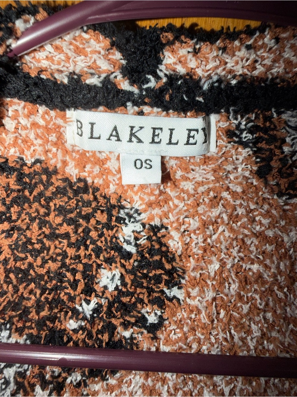 Blakeley Black Pumpkin-Print Open Cardigan - Picture 2 of 3